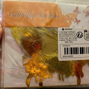 NWT Gold Butterfly Decals